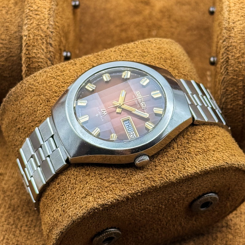 Seiko Seiko - Lord Matic "Gradient Brown Sunburst" 根影 (Konei) – Root Shadow - No reserve price - 5606-7360 - Men - 1975 vintage watch - image 14