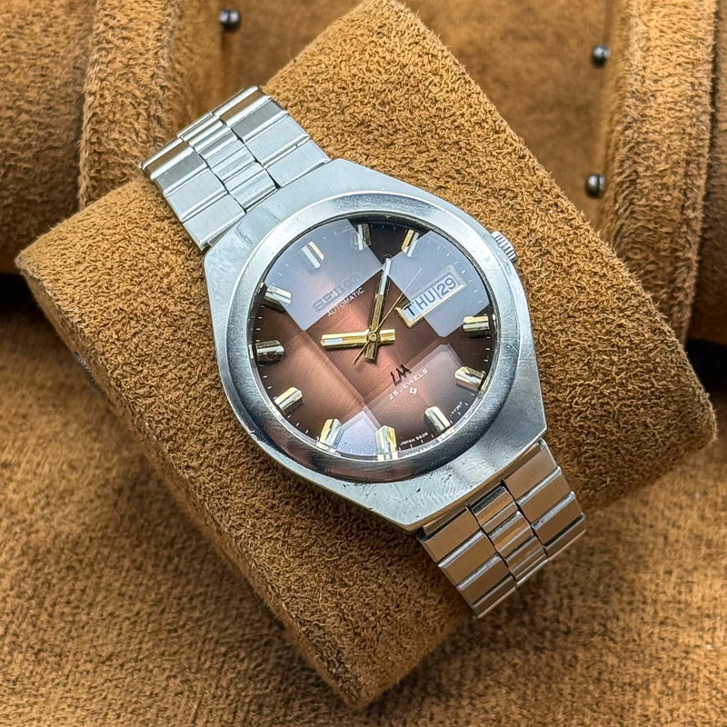 Seiko Seiko - Lord Matic "Gradient Brown Sunburst" 根影 (Konei) – Root Shadow - No reserve price - 5606-7360 - Men - 1975 vintage watch - image 15