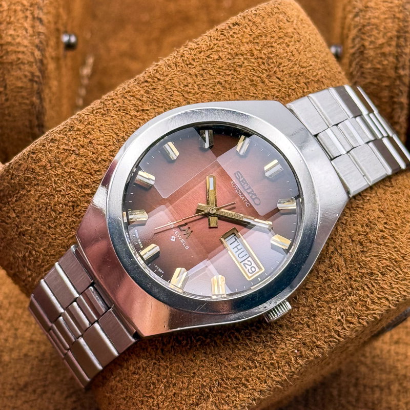 Seiko Seiko - Lord Matic "Gradient Brown Sunburst" 根影 (Konei) – Root Shadow - No reserve price - 5606-7360 - Men - 1975 vintage watch - image 18