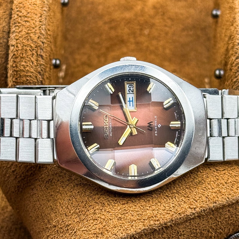Seiko Seiko - Lord Matic "Gradient Brown Sunburst" 根影 (Konei) – Root Shadow - No reserve price - 5606-7360 - Men - 1975 vintage watch - image 28