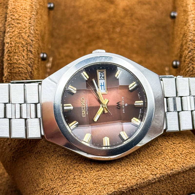 Seiko Seiko - Lord Matic "Gradient Brown Sunburst" 根影 (Konei) – Root Shadow - No reserve price - 5606-7360 - Men - 1975 vintage watch - image 30