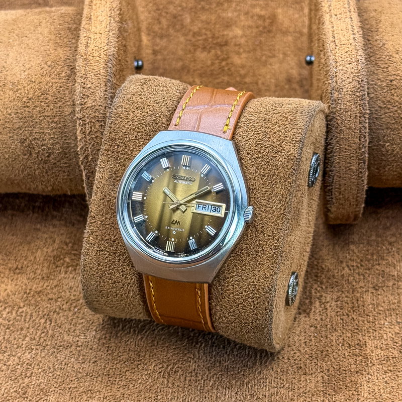Seiko Seiko - LM "Gradient Golden Sunburst" 貴光 (Kikō) – Noble Light - No reserve price - 5606-7300 - Men - 1973 vintage watch - image 12