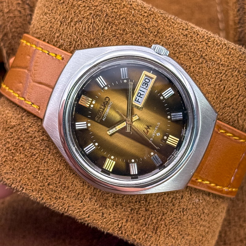 Seiko Seiko - LM "Gradient Golden Sunburst" 貴光 (Kikō) – Noble Light - No reserve price - 5606-7300 - Men - 1973 vintage watch - image 14