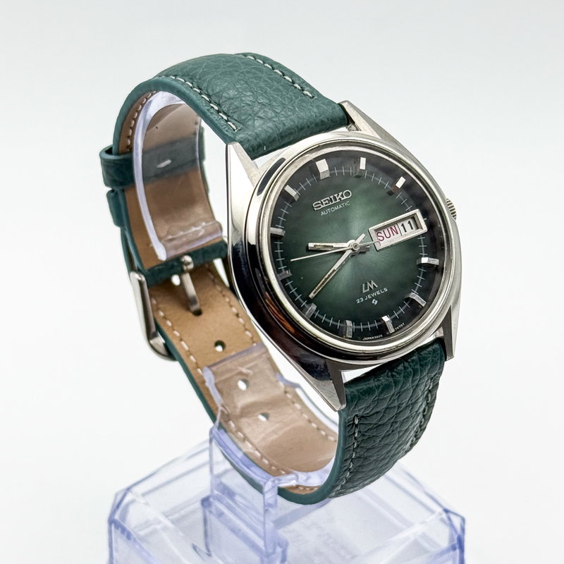 Seiko Seiko - Lord Matic "Emerald Sunburst" 耀輪 – Yōrin – Radiant Circle - No reserve price - 5606-7191 - Men - 1973 vintage watch - image 4