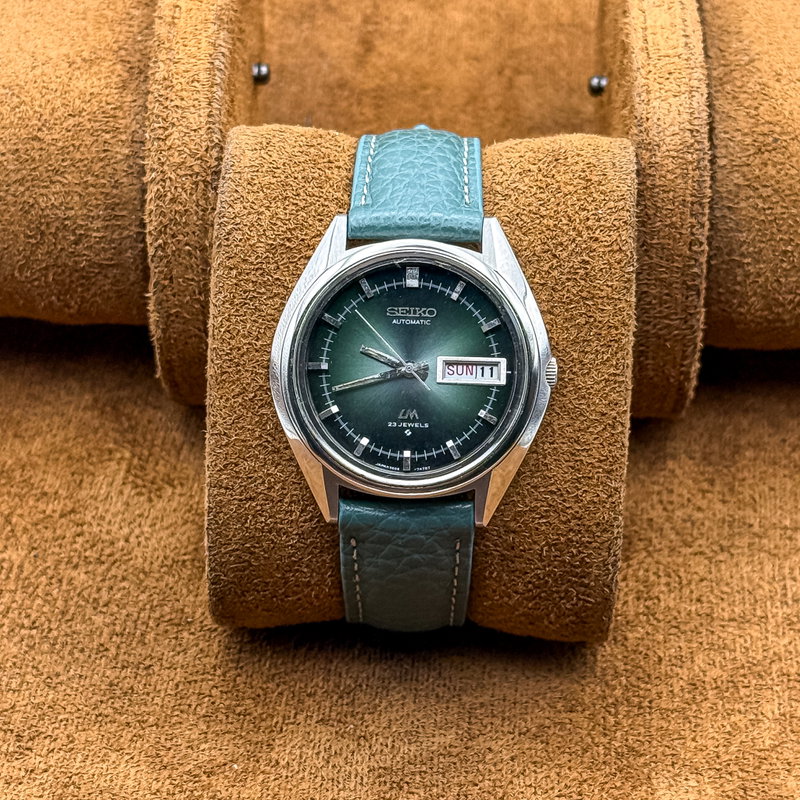 Seiko Seiko - Lord Matic "Emerald Sunburst" 耀輪 – Yōrin – Radiant Circle - No reserve price - 5606-7191 - Men - 1973 vintage watch - image 10
