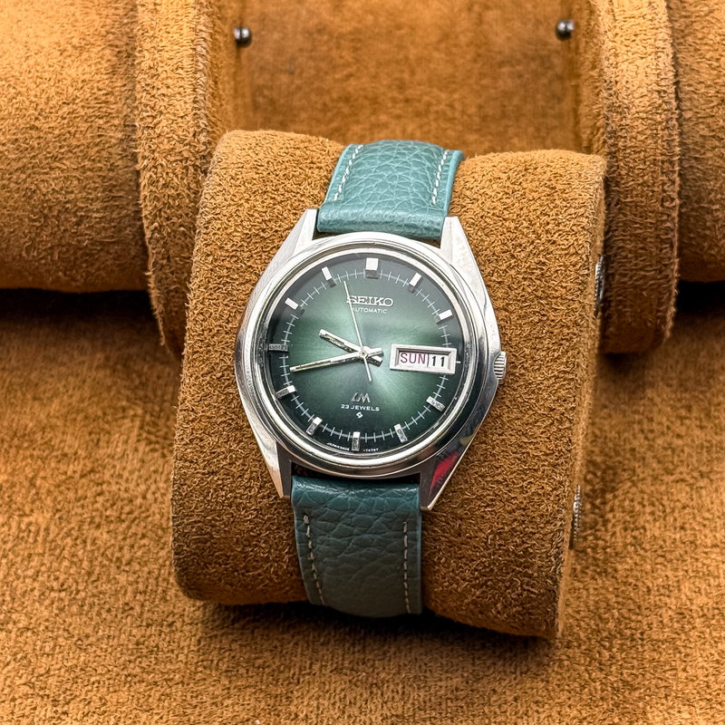 Seiko Seiko - Lord Matic "Emerald Sunburst" 耀輪 – Yōrin – Radiant Circle - No reserve price - 5606-7191 - Men - 1973 vintage watch - image 11