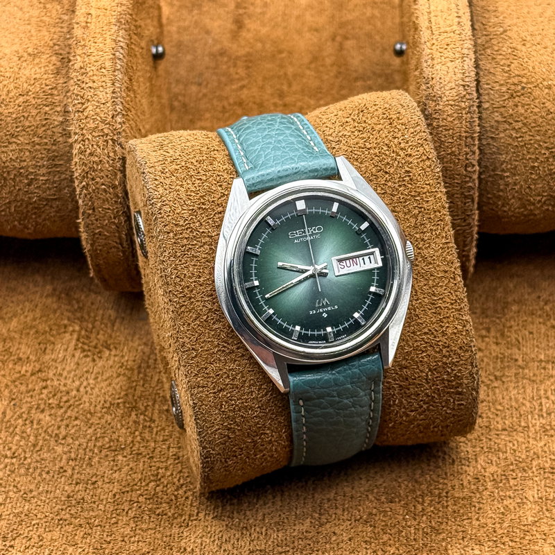 Seiko Seiko - Lord Matic "Emerald Sunburst" 耀輪 – Yōrin – Radiant Circle - No reserve price - 5606-7191 - Men - 1973 vintage watch - image 12