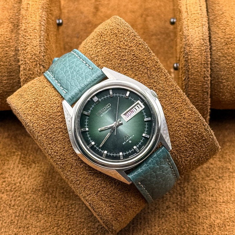 Seiko Seiko - Lord Matic "Emerald Sunburst" 耀輪 – Yōrin – Radiant Circle - No reserve price - 5606-7191 - Men - 1973 vintage watch - image 13