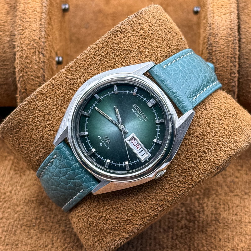 Seiko Seiko - Lord Matic "Emerald Sunburst" 耀輪 – Yōrin – Radiant Circle - No reserve price - 5606-7191 - Men - 1973 vintage watch - image 14