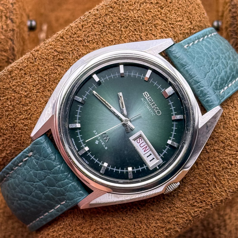 Seiko Seiko - Lord Matic "Emerald Sunburst" 耀輪 – Yōrin – Radiant Circle - No reserve price - 5606-7191 - Men - 1973 vintage watch - image 15