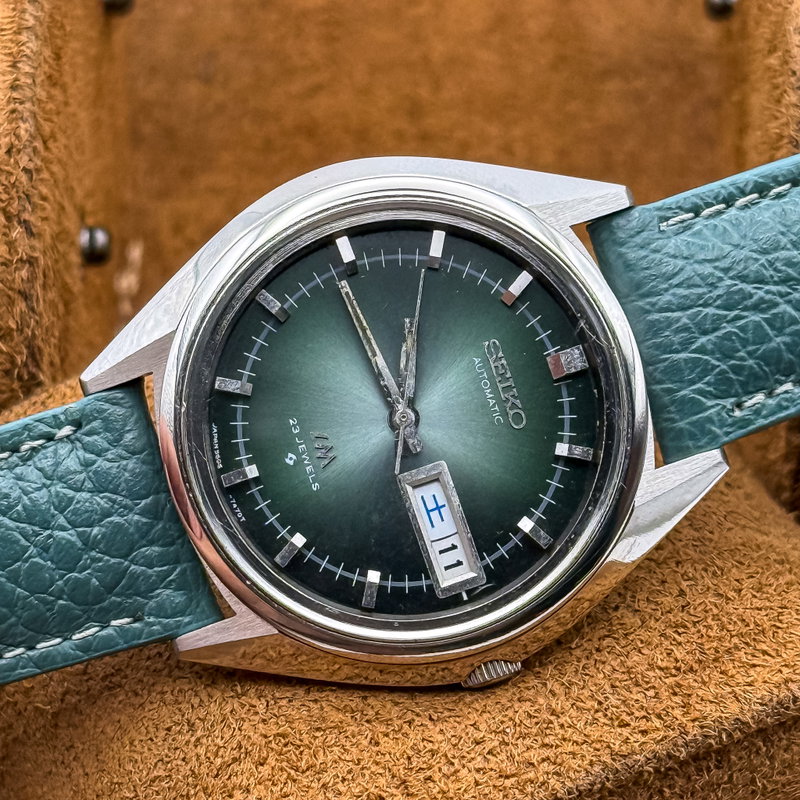 Seiko Seiko - Lord Matic "Emerald Sunburst" 耀輪 – Yōrin – Radiant Circle - No reserve price - 5606-7191 - Men - 1973 vintage watch - image 18