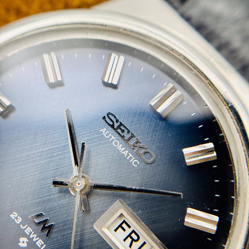 Seiko Seiko - Lord Matic "Gradient Blue Sunburst" 光幻 – Kōgen – Illusory Light - No reserve price - 5606-7190 - Men - 1973 vintage watch - image 7