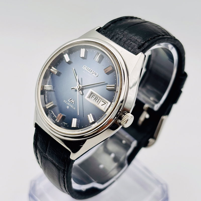 Seiko Seiko - Lord Matic "Gradient Blue Sunburst" 光幻 – Kōgen – Illusory Light - No reserve price - 5606-7190 - Men - 1973 vintage watch - image 23