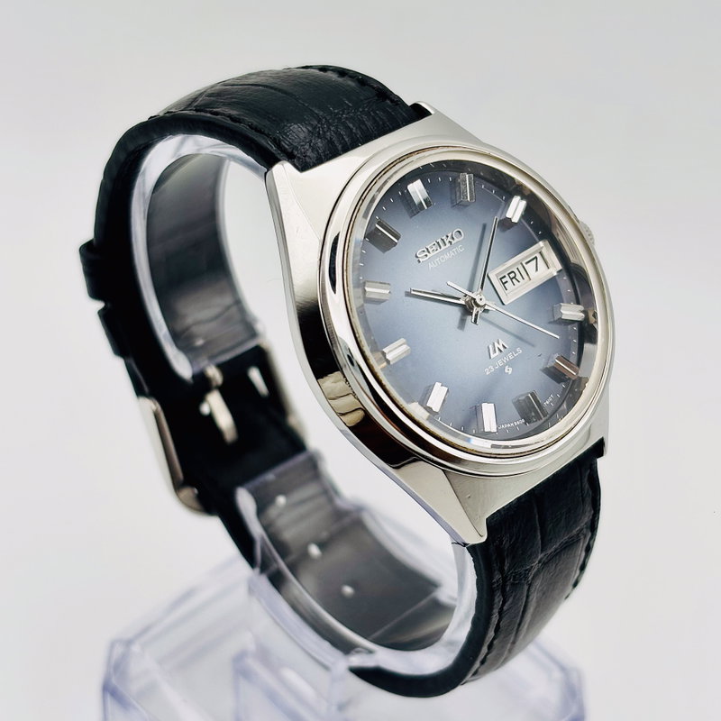 Seiko Seiko - Lord Matic "Gradient Blue Sunburst" 光幻 – Kōgen – Illusory Light - No reserve price - 5606-7190 - Men - 1973 vintage watch - image 29