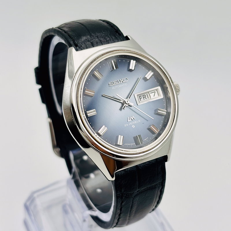 Seiko Seiko - Lord Matic "Gradient Blue Sunburst" 光幻 – Kōgen – Illusory Light - No reserve price - 5606-7190 - Men - 1973 vintage watch - image 30