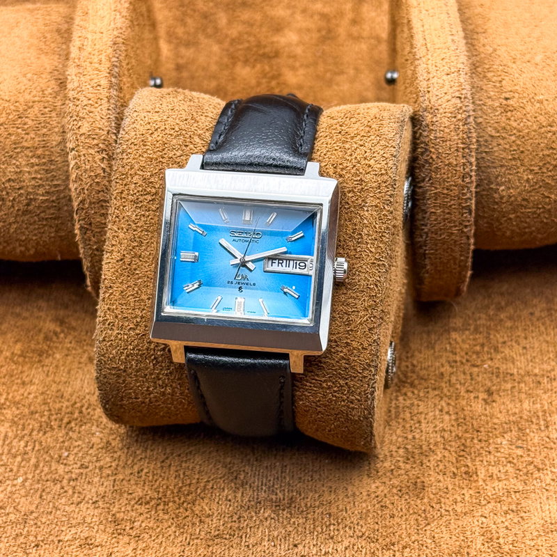 Seiko Seiko - Lord Matic "Vivid Gradient Sunburst Blue" 光輪 (Kōrin) – Halo of Light - No reserve price - 5606-5080 - Men - 1973 vintage watch - image 11