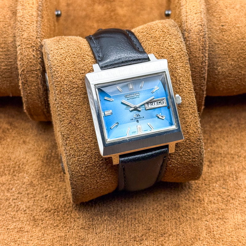 Seiko Seiko - Lord Matic "Vivid Gradient Sunburst Blue" 光輪 (Kōrin) – Halo of Light - No reserve price - 5606-5080 - Men - 1973 vintage watch - image 13