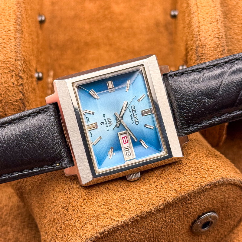 Seiko Seiko - Lord Matic "Vivid Gradient Sunburst Blue" 光輪 (Kōrin) – Halo of Light - No reserve price - 5606-5080 - Men - 1973 vintage watch - image 20