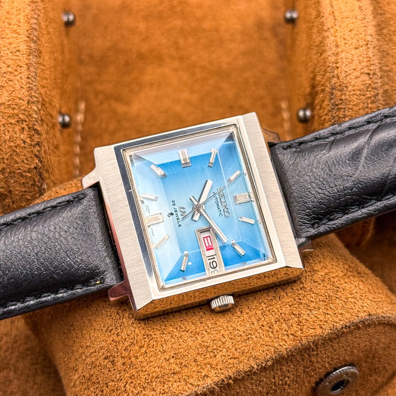 Seiko Seiko - Lord Matic "Vivid Gradient Sunburst Blue" 光輪 (Kōrin) – Halo of Light - No reserve price - 5606-5080 - Men - 1973 vintage watch - image 21