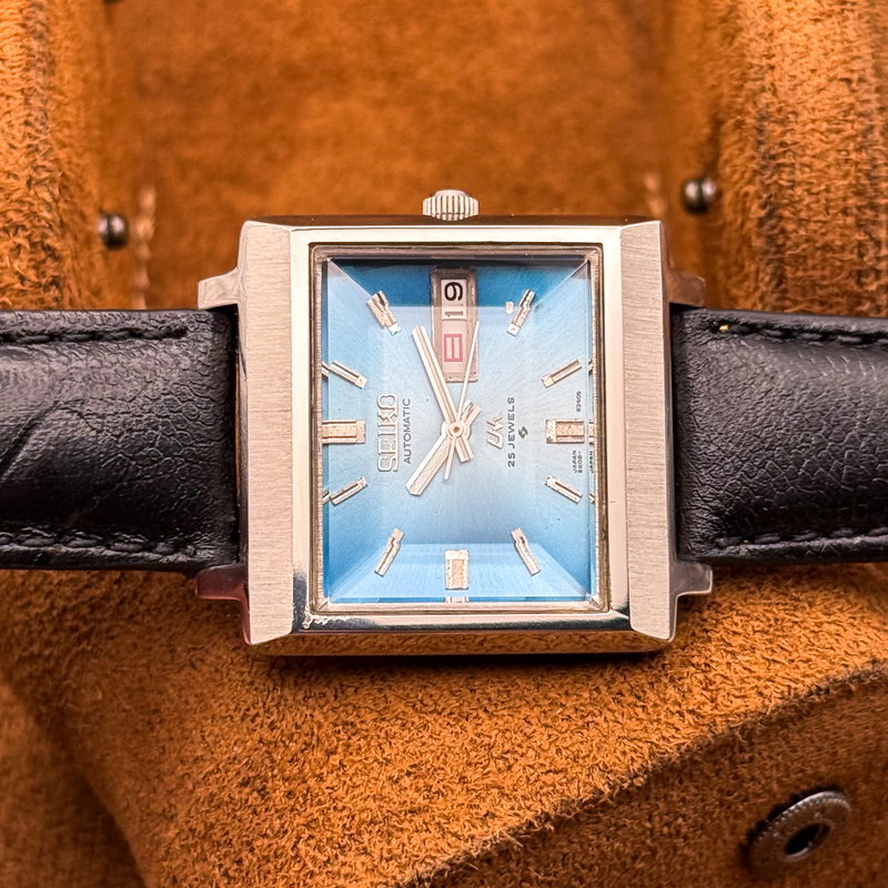 Seiko Seiko - Lord Matic "Vivid Gradient Sunburst Blue" 光輪 (Kōrin) – Halo of Light - No reserve price - 5606-5080 - Men - 1973 vintage watch - image 23