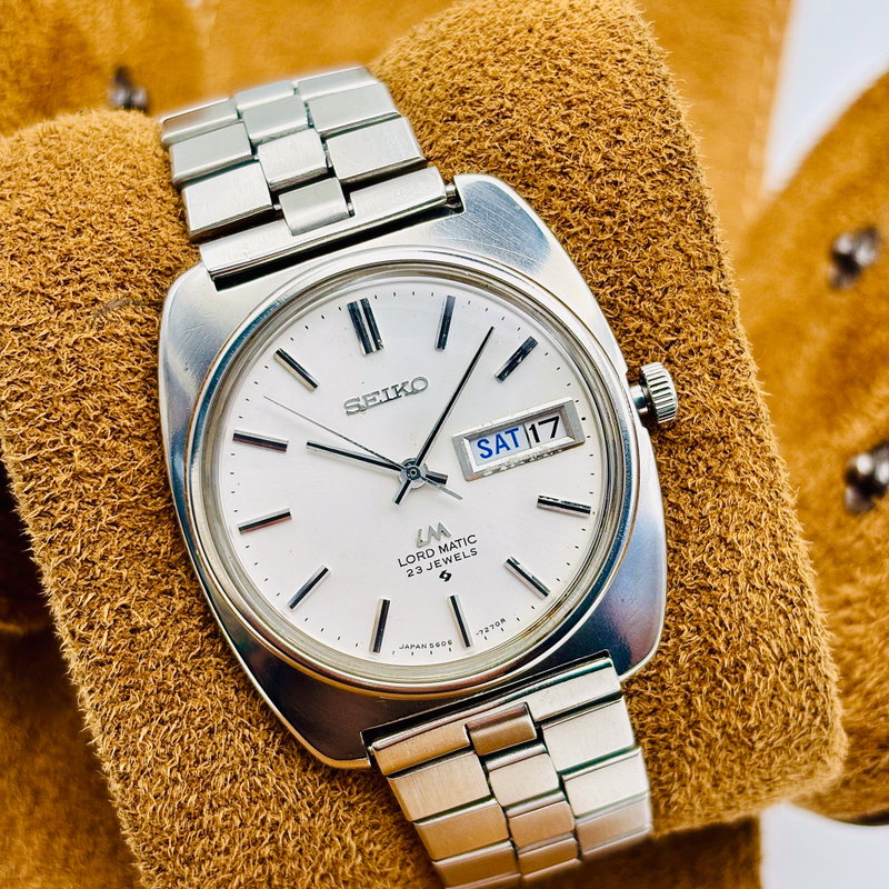 Seiko Seiko - Lord Matic 銀輪 (Ginrin) – Silver Halo - No reserve price - 5606-7130 - Men - 1970 vintage watch - image 5