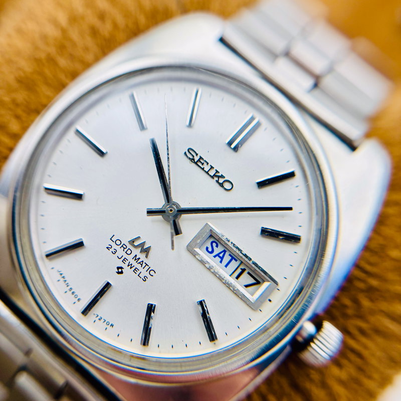 Seiko Seiko - Lord Matic 銀輪 (Ginrin) – Silver Halo - No reserve price - 5606-7130 - Men - 1970 vintage watch - image 12