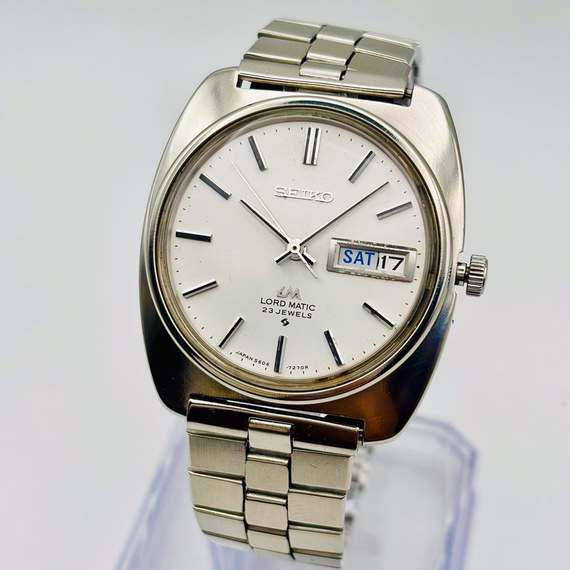 Seiko Seiko - Lord Matic 銀輪 (Ginrin) – Silver Halo - No reserve price - 5606-7130 - Men - 1970 vintage watch - image 1