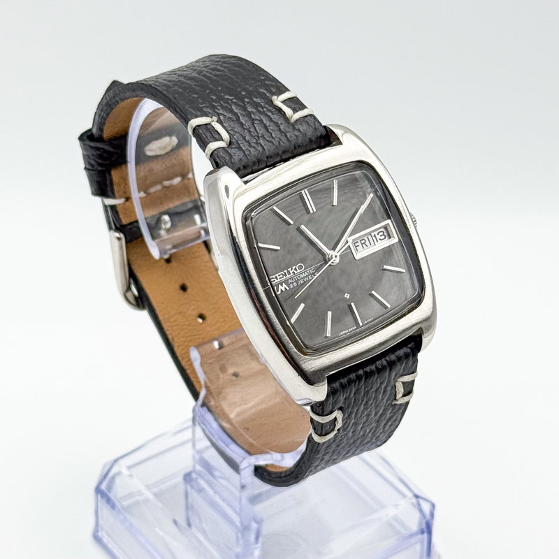 Seiko Seiko - Lord Matic "Charcoal Linen" 織影 – Orikage – Woven Shadow - No reserve price - 5606-5040 - Men - 1971 vintage watch - image 4