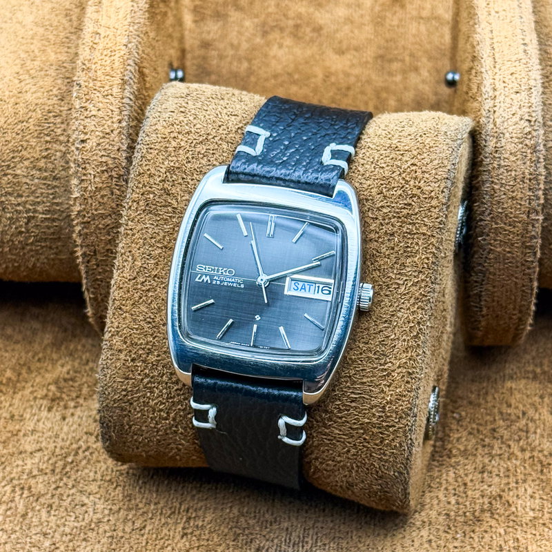 Seiko Seiko - Lord Matic "Charcoal Linen" 織影 – Orikage – Woven Shadow - No reserve price - 5606-5040 - Men - 1971 vintage watch - image 11