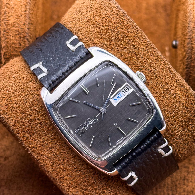 Seiko Seiko - Lord Matic "Charcoal Linen" 織影 – Orikage – Woven Shadow - No reserve price - 5606-5040 - Men - 1971 vintage watch - image 13