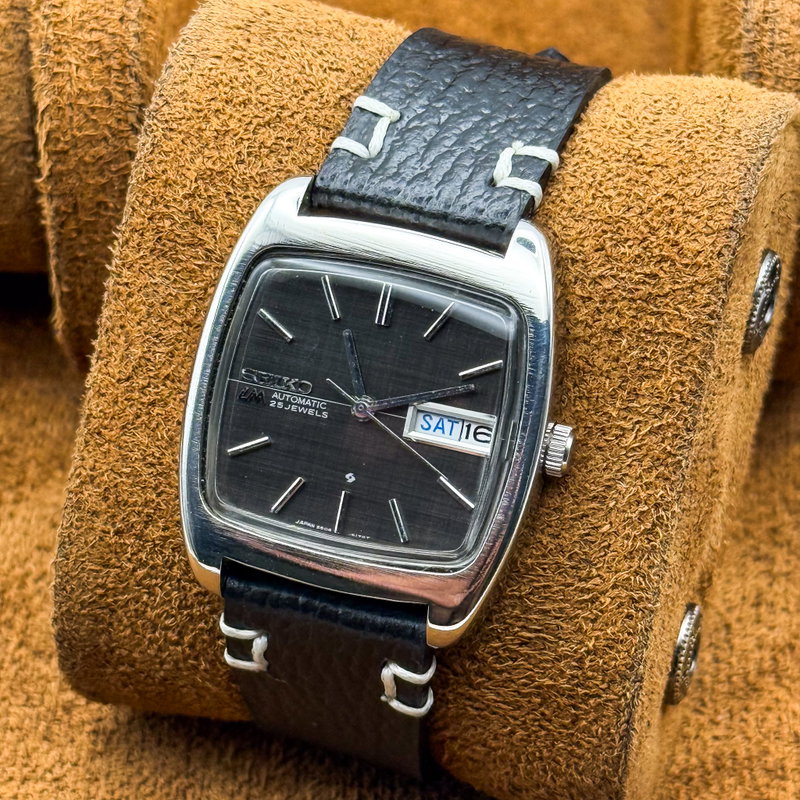 Seiko Seiko - Lord Matic "Charcoal Linen" 織影 – Orikage – Woven Shadow - No reserve price - 5606-5040 - Men - 1971 vintage watch - image 15