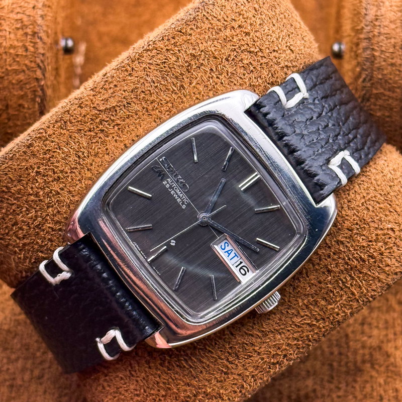 Seiko Seiko - Lord Matic "Charcoal Linen" 織影 – Orikage – Woven Shadow - No reserve price - 5606-5040 - Men - 1971 vintage watch - image 17