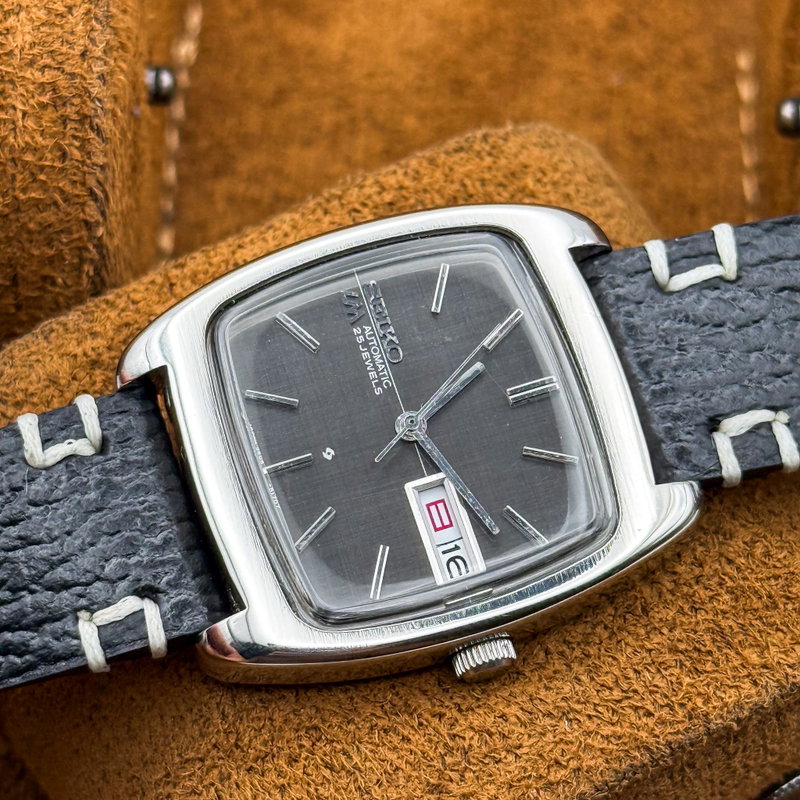 Seiko Seiko - Lord Matic "Charcoal Linen" 織影 – Orikage – Woven Shadow - No reserve price - 5606-5040 - Men - 1971 vintage watch - image 18