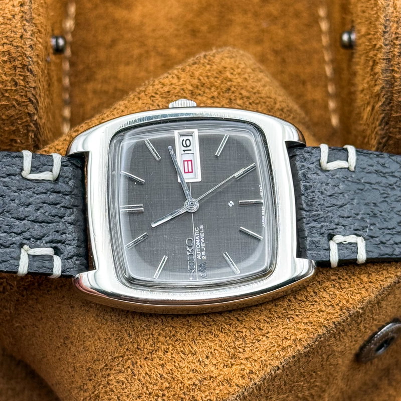 Seiko Seiko - Lord Matic "Charcoal Linen" 織影 – Orikage – Woven Shadow - No reserve price - 5606-5040 - Men - 1971 vintage watch - image 20