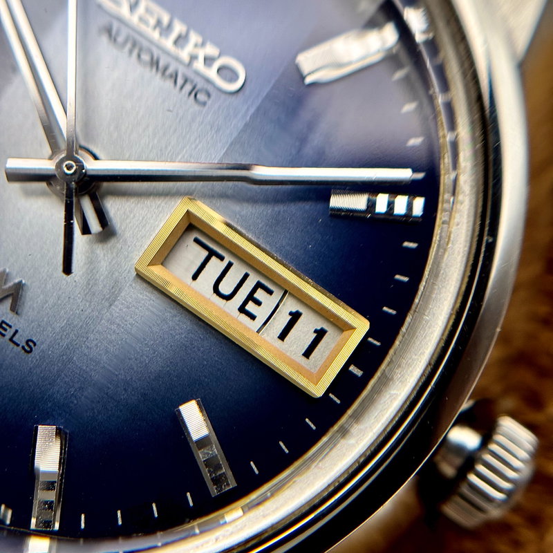 Seiko Seiko - LM "Gradient Blue Sunburst" [Near-Mint] 妙晶 – Myōshō – Mysterious Crystal - 5606-7310 - Men - 1973 vintage watch - image 21