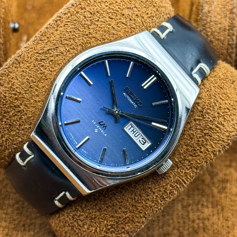 Seiko Seiko - Lord Matic "Vivid Blue Sunburst" 星詠 – Hoshiyomi – Star Chant - No reserve price - 5606-8090 - Men - 1975 vintage watch - image 14