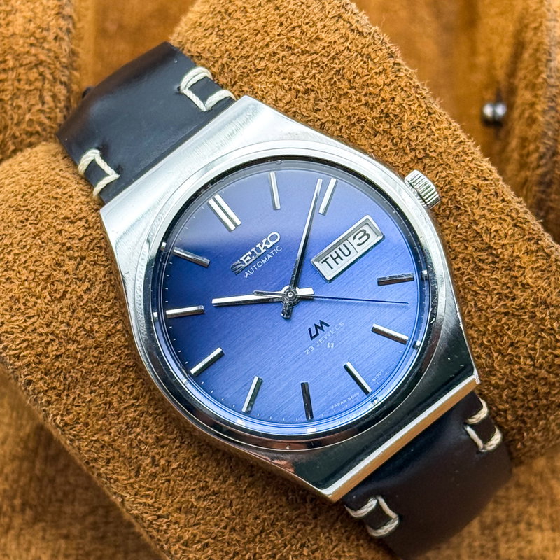 Seiko Seiko - Lord Matic "Vivid Blue Sunburst" 星詠 – Hoshiyomi – Star Chant - No reserve price - 5606-8090 - Men - 1975 vintage watch - image 16