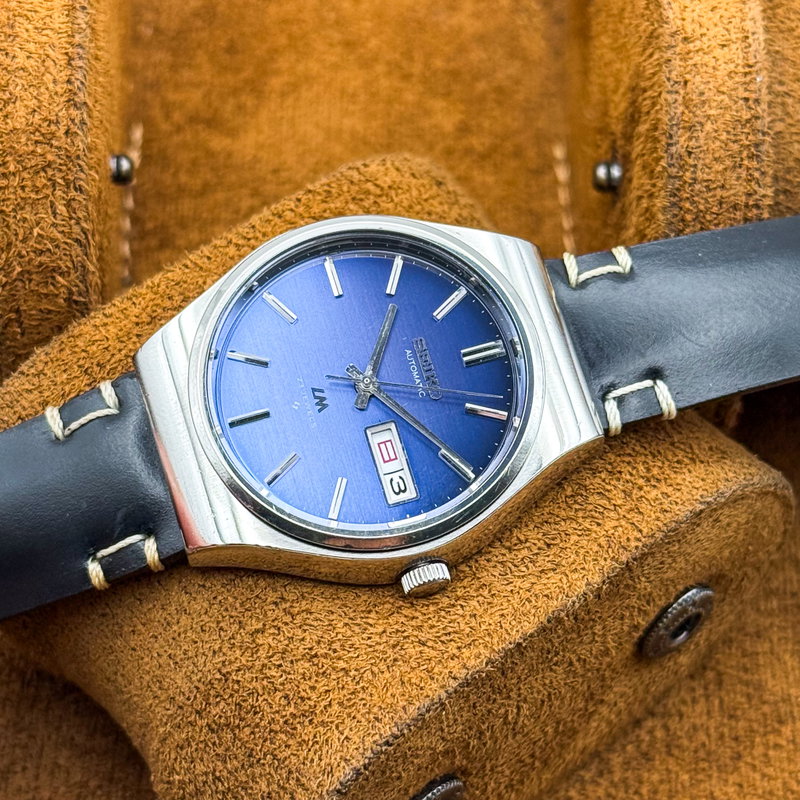 Seiko Seiko - Lord Matic "Vivid Blue Sunburst" 星詠 – Hoshiyomi – Star Chant - No reserve price - 5606-8090 - Men - 1975 vintage watch - image 19