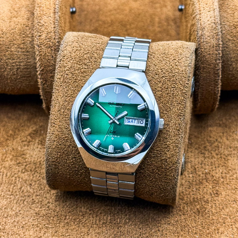 Seiko Seiko - Lord Matic "Gradient Green Sunburst" 深界 – Shinkai – Deep Realm - No reserve price - 5606-7360 - Men - 1975 vintage watch - image 10