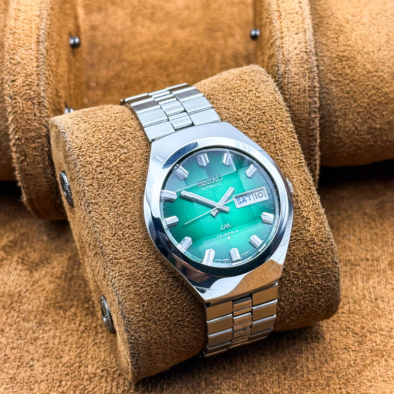 Seiko Seiko - Lord Matic "Gradient Green Sunburst" 深界 – Shinkai – Deep Realm - No reserve price - 5606-7360 - Men - 1975 vintage watch - image 11