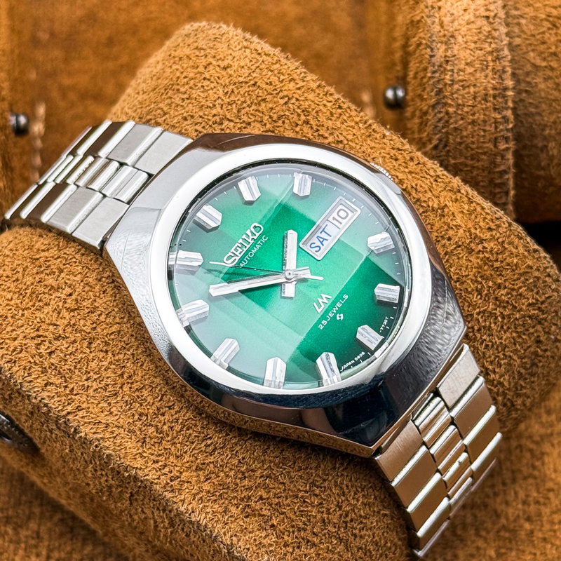 Seiko Seiko - Lord Matic "Gradient Green Sunburst" 深界 – Shinkai – Deep Realm - No reserve price - 5606-7360 - Men - 1975 vintage watch - image 2