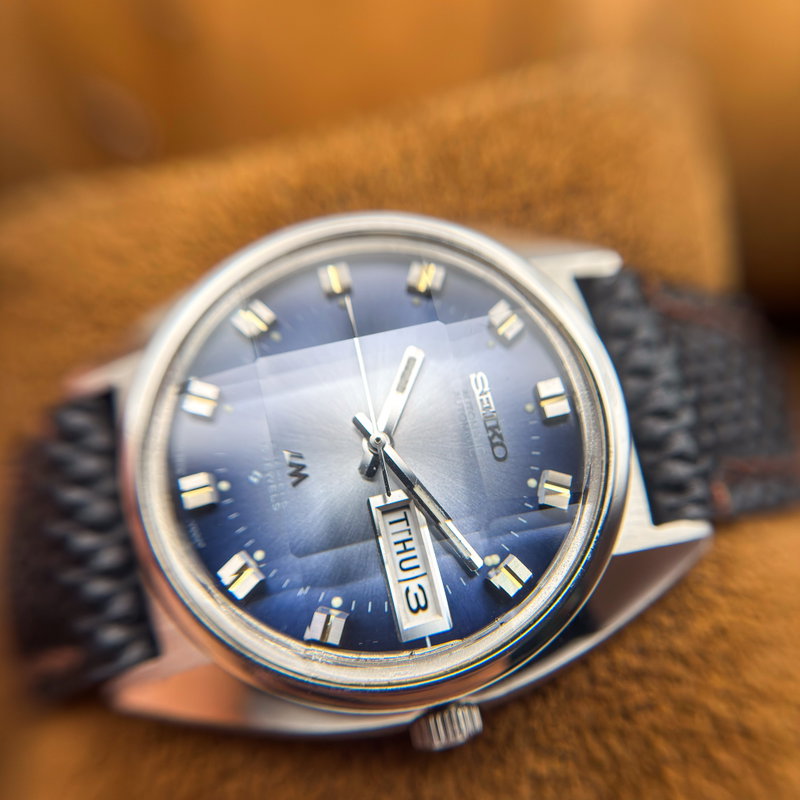 Seiko Seiko - Lord Matic "Gradient Blue Sunburst" [Near-Mint] - No reserve price - 5606-7230 - Men - 1973 vintage watch - image 20