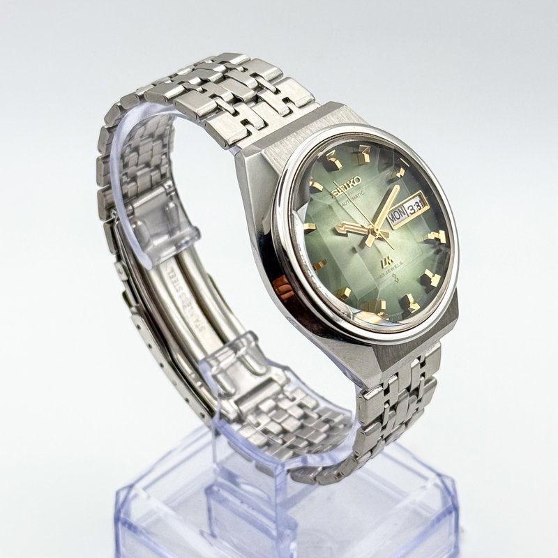 Seiko Seiko - Lord Matic "Gradient Emerald Green Sunburst" 翠光 – Suikō – Emerald Light - No reserve price - 5606-7320 - Men - 1973 vintage watch - image 5