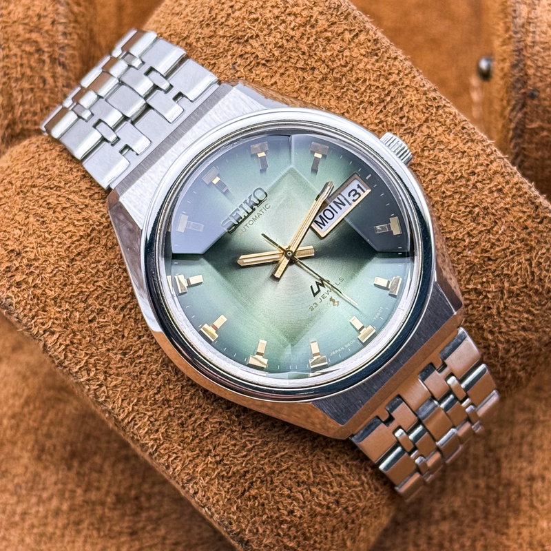 Seiko Seiko - Lord Matic "Gradient Emerald Green Sunburst" 翠光 – Suikō – Emerald Light - No reserve price - 5606-7320 - Men - 1973 vintage watch - image 14