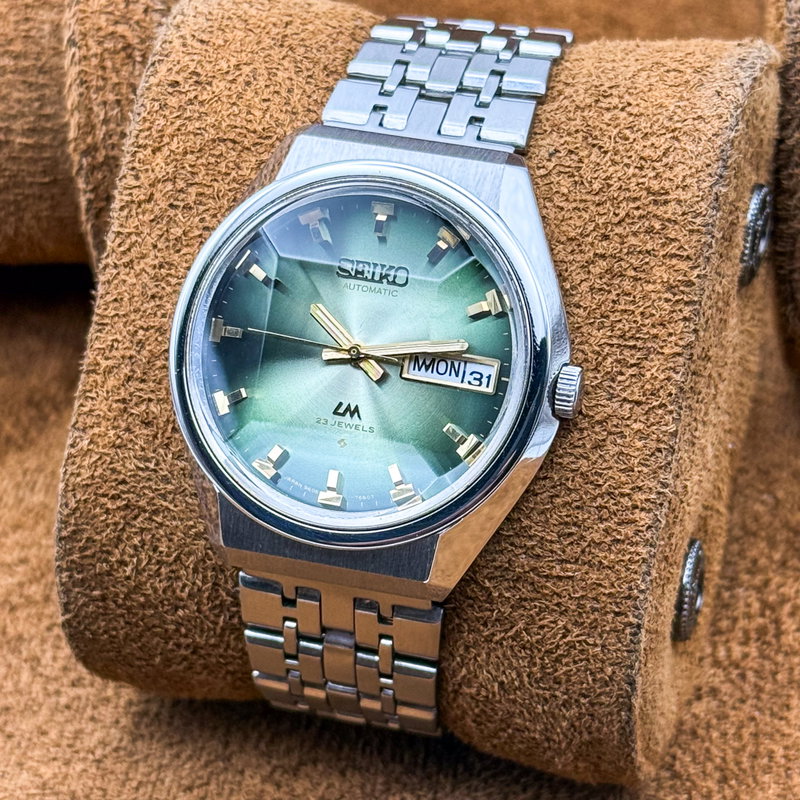 Seiko Seiko - Lord Matic "Gradient Emerald Green Sunburst" 翠光 – Suikō – Emerald Light - No reserve price - 5606-7320 - Men - 1973 vintage watch - image 17