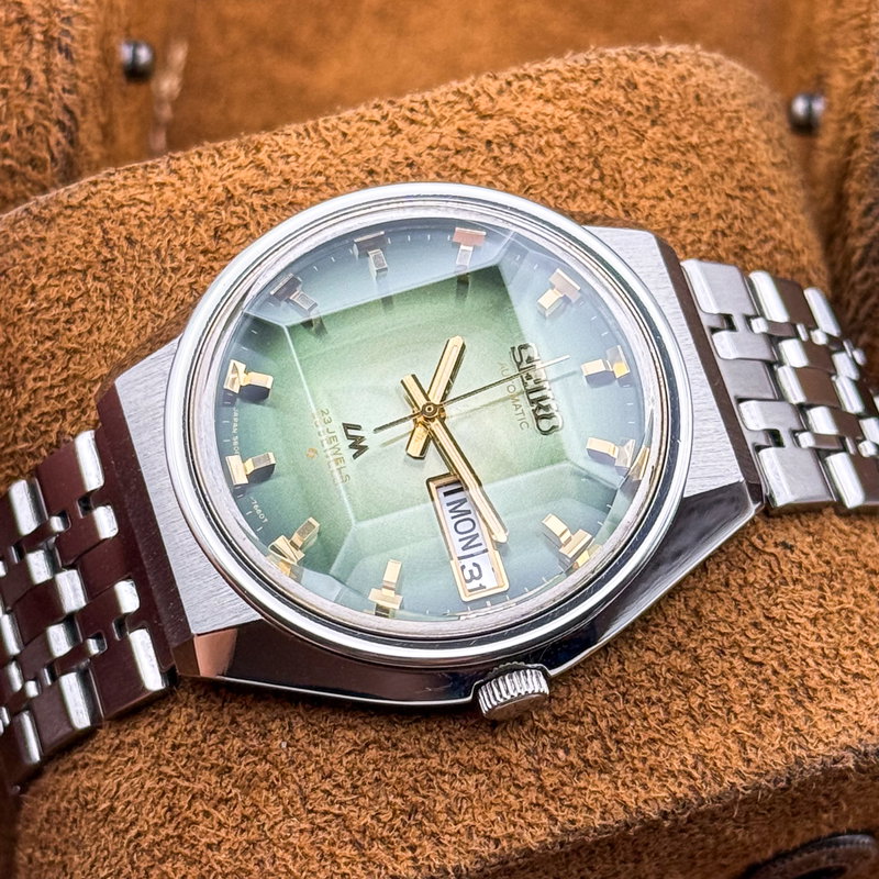 Seiko Seiko - Lord Matic "Gradient Emerald Green Sunburst" 翠光 – Suikō – Emerald Light - No reserve price - 5606-7320 - Men - 1973 vintage watch - image 19