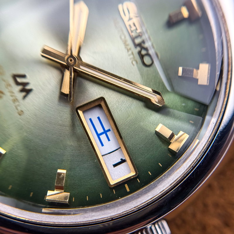 Seiko Seiko - Lord Matic "Gradient Emerald Green Sunburst" 翠光 – Suikō – Emerald Light - No reserve price - 5606-7320 - Men - 1973 vintage watch - image 22