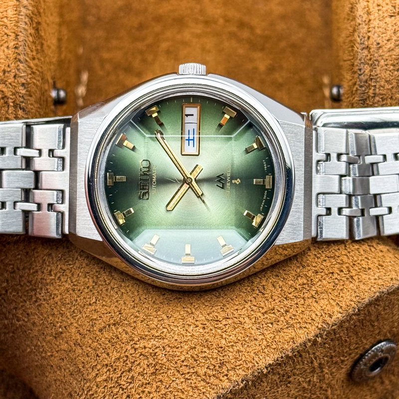 Seiko Seiko - Lord Matic "Gradient Emerald Green Sunburst" 翠光 – Suikō – Emerald Light - No reserve price - 5606-7320 - Men - 1973 vintage watch - image 26