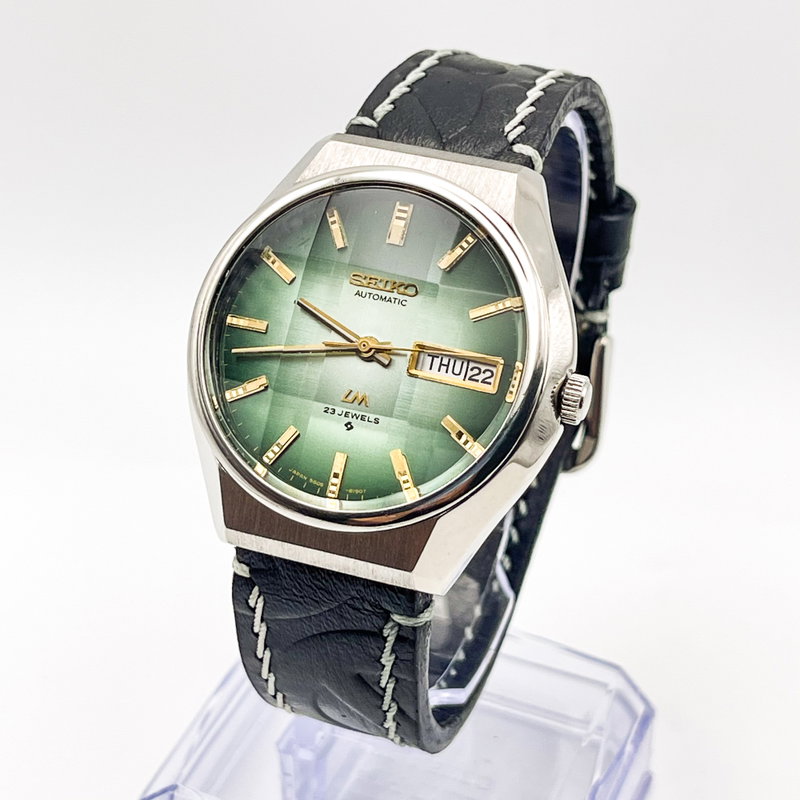 Seiko Seiko - Lord Matic "Gradient Green Sunburst" 翠輝 (Suiki) – Emerald Radiance - No reserve price - 5606-8110 - Men - 1975 vintage watch - image 1