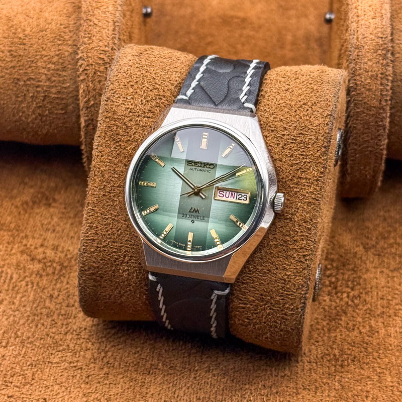 Seiko Seiko - Lord Matic "Gradient Green Sunburst" 翠輝 (Suiki) – Emerald Radiance - No reserve price - 5606-8110 - Men - 1975 vintage watch - image 10